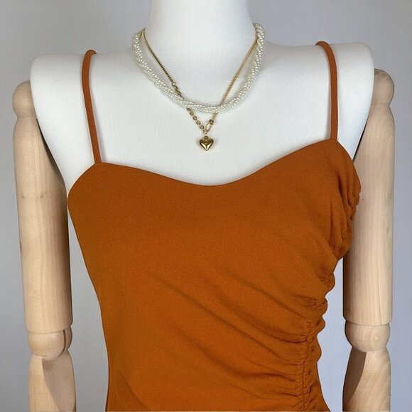 NWT Elliatt Oceana Mini Dress in Amber - Picture 6 of 7